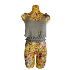 Express top spaghetti straps XS green sleeveless